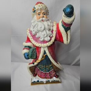 Christopher Radko Yule Of Yore Santa Claus Music Box Doll Figurine 2004 Retired